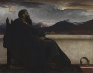 David: "Oh, that I had wings like a Dove! For then would I fly away, and be at rest." Psalm 55:6 1865 Frederic Leighton